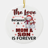 The love between a mom and son keramik ornament (Vorne)