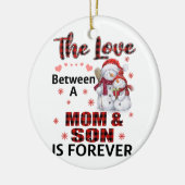The love between a mom and son keramik ornament (Links)