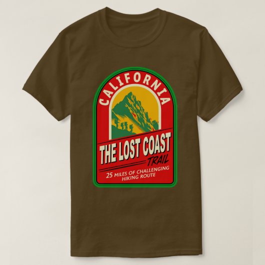 The Love Coast Trail California TShirt (Design vorne)