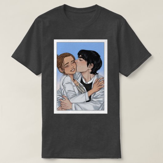 The Love Hypothesis Olive and Adam T-Shirt (Design vorne)