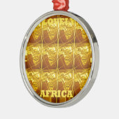 The Lovely Africa Maps entwirft Art color.pnng Silbernes Ornament (Links)