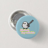 The lovely Long-tailed Tit Button (Vorne & Hinten)