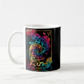 The Lovers Tarot Card Gothic Occult Kissing Skelet Kaffeetasse (Links)