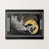 The Lovers Tarot Card – Gothic Vampire Dracula and Puzzle (Horizontal)