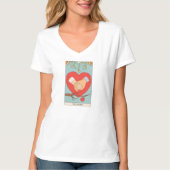 The Lovers Tarot Card Modern Major Arcana T-Shirt (Vorderseite)