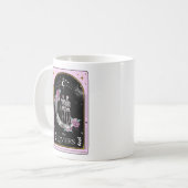 The Lovers Tarot Card Moon Pink Rosa Hexe Celestie Kaffeetasse (Vorderseite Links)