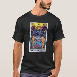 The Lovers Tarot Card Occult Glaufs Divinity Ma T-Shirt