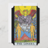 The Lovers Tarot Card Tarots Lesen Einladung (Vorderseite)