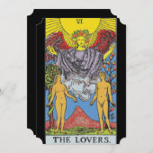 The Lovers Tarot Card Tarots Lesen Einladung (Vorne/Hinten)