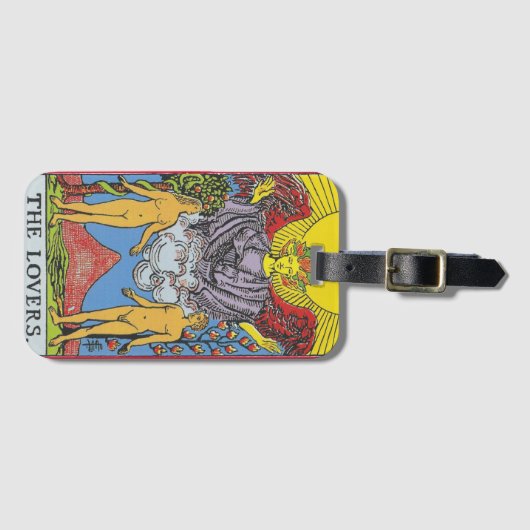 The Lovers Tarot Card Tarots Reading Gepäckanhänger (Vorderseite (Horizontal))