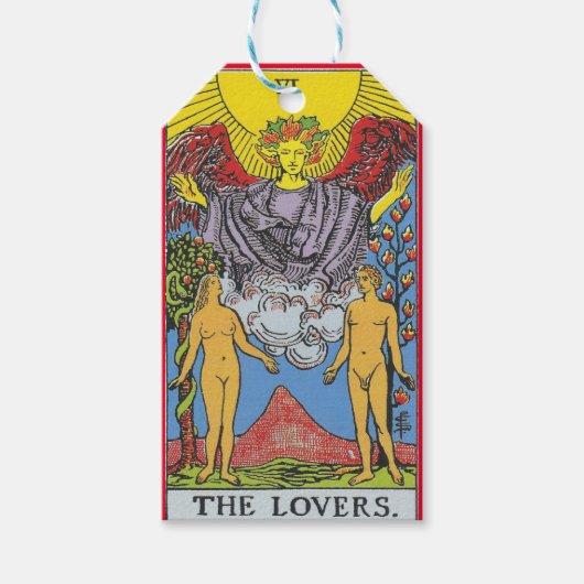The Lovers Tarot Card Tarots Reading Geschenkanhänger (Vorderseite)