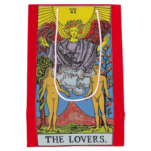 The Lovers Tarot Card Tarots Reading Mittlere Geschenktüte (Rückseite)