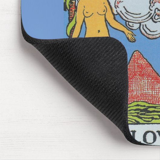 The Lovers Tarot Card Tarots Reading Mousepad (Ecke)