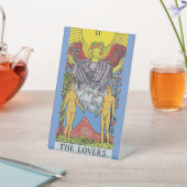 The Lovers Tarot Card Tarots Reading Sockelschild (In SItu)