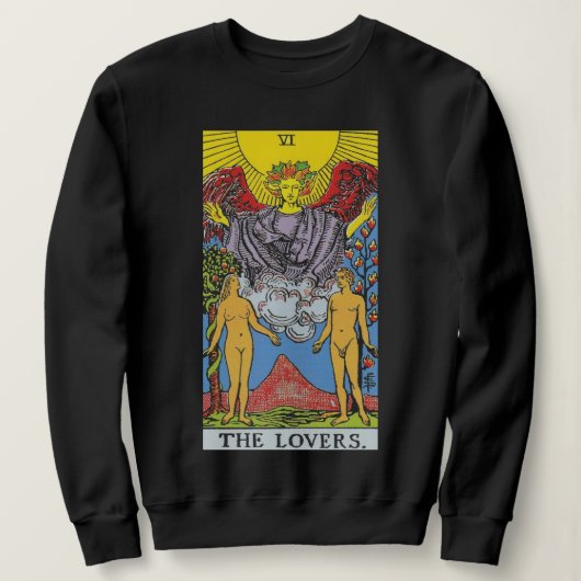The Lovers Tarot Card Tarots Reading Sweatshirt (Design vorne)