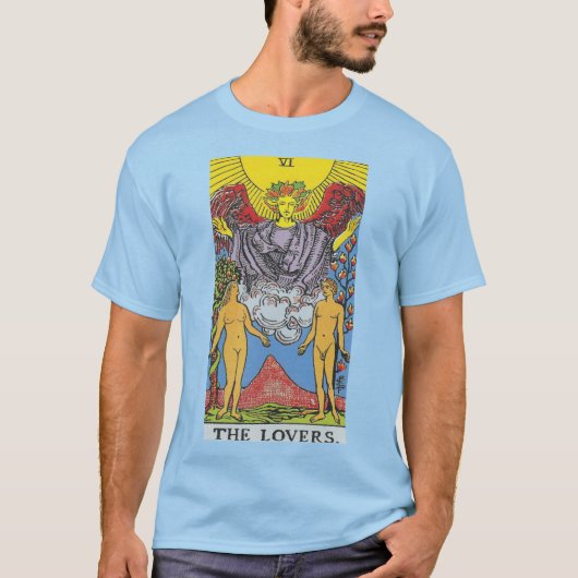 The Lovers Tarot Card Tarots Reading T-Shirt (Vorderseite)