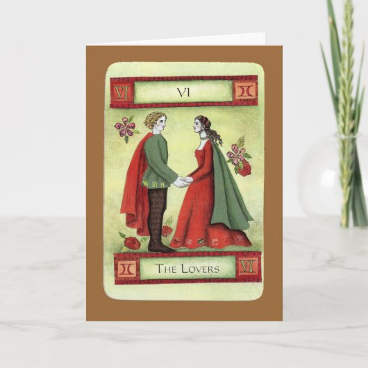 "The Lovers"-Tarot Karte (Vorderseite)