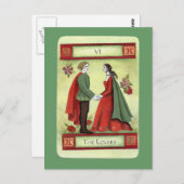 "The Lovers"-Tarot Postkarte (Vorne/Hinten)