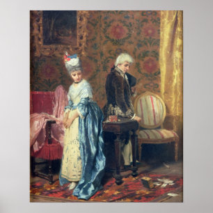 The Lovers' Tiff, 1872 (Öl auf Tafel) Poster