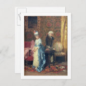 The Lovers' Tiff, 1872 (Öl auf Tafel) Postkarte (Vorne/Hinten)