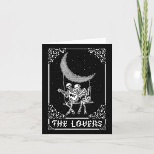 The Lovers Vintage Tarot Card Gothic Halloween Ske Karte