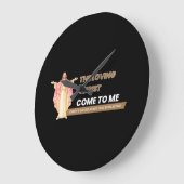 The Loving Christ Come To Me Große Wanduhr (Winkel)