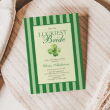 The Luckiest Bride Bridal Shower Invitation