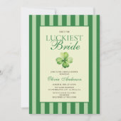 The Luckiest Bride Bridal Shower Invitation Einladung (Vorderseite)