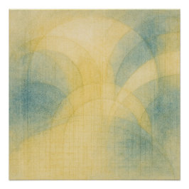 The Luminous Garden Pt4 Japandi Pale Gold Poster