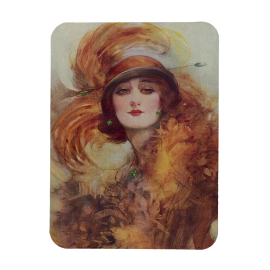 The Lure Of The Green Eyes - W.H. Barribal Magnet (Vertikal)