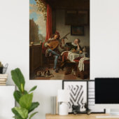 The Lute Player — Frans Hals (c.1623) Poster (Heimbüro)