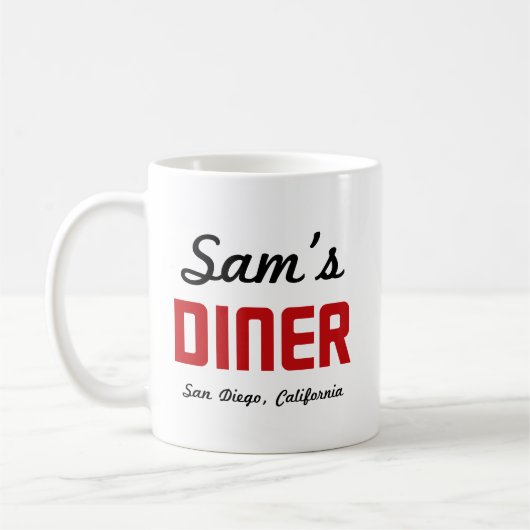 The Lyons Saga ~ Links Handed Sam's Diner Kaffeetasse (Links)