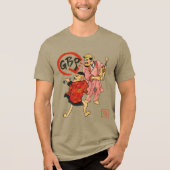 The Maccaronin Scroll Warriors II Tri-Blend Shirt (Vorderseite)