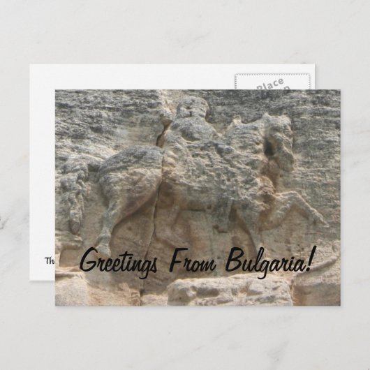 The Madara Horseman Postkarte (Vorne/Hinten)