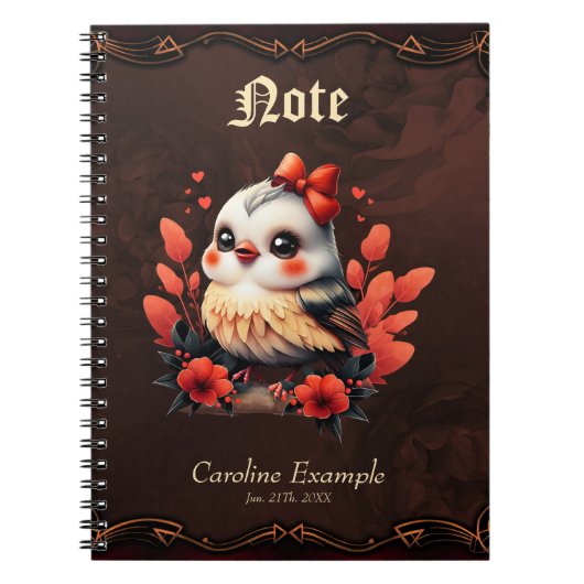 The Magic Bird: Ein Farbensong. Notizblock (Vorderseite)