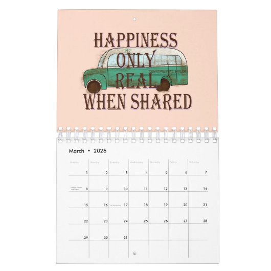 The Magic Bus: Happiness Only Real When Shared -  Kalender (Mär 2026)