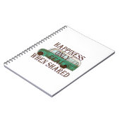 The Magic Bus: Happiness Only Real When Shared -  Notizblock (Linke Seite)