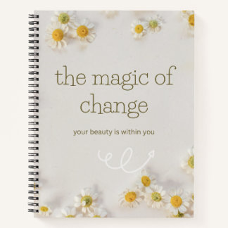 the magic change . inspirational notebook notizblock