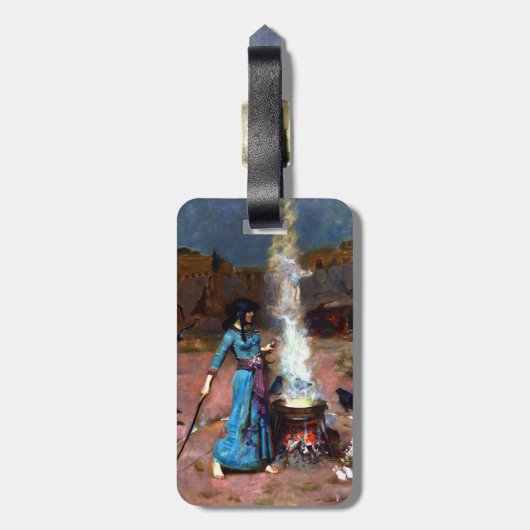 The Magic Circle John William Water House Gepäckanhänger (Rückseite vertikal)