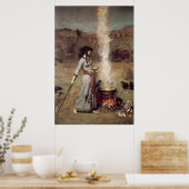 "The Magic Circle" John William Waterhouse Poster (Küche)