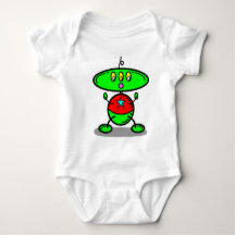 The Magic Crayons Green Baby Kids Robot T - Shirt