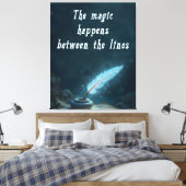 "The magic happens between the lines" Leinwanddruck (Insitu (Schlafzimmer))