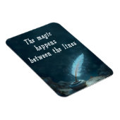 "The magic happens between the lines" Magnet (Rechte Seite)
