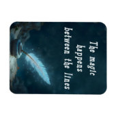 "The magic happens between the lines" Magnet (Horizontal)