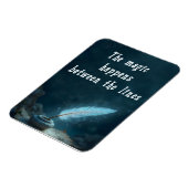 "The magic happens between the lines" Magnet (Linke Seite)