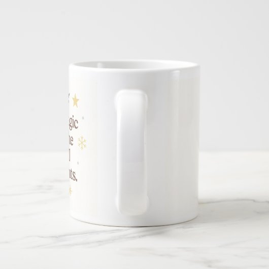 ✨ The Magic is in the Small Moments – Holiday Mug Jumbo-Tasse (Rückseite)