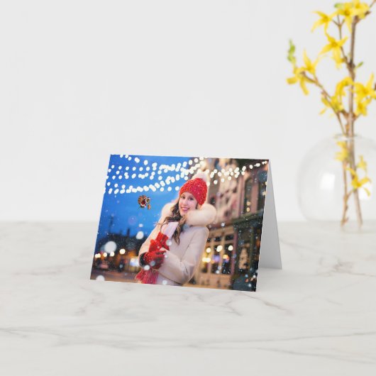 The Magic of Christmas Karte (Gelbe Blume)