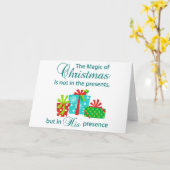 The Magic of Christmas Karte (Gelbe Blume)