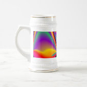The Magic of Colors , Abstract 3D Rainbowart Bierglas (Links)