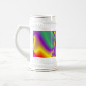 The Magic of Colors , Abstract 3D Rainbowart Bierglas (Links)